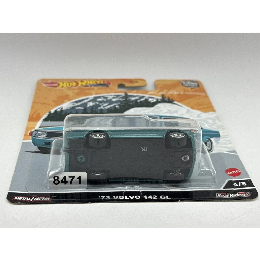 Hot AutoStrasse '73 Wheels Volvo 142 GL Die cast Car Teal Metal Real